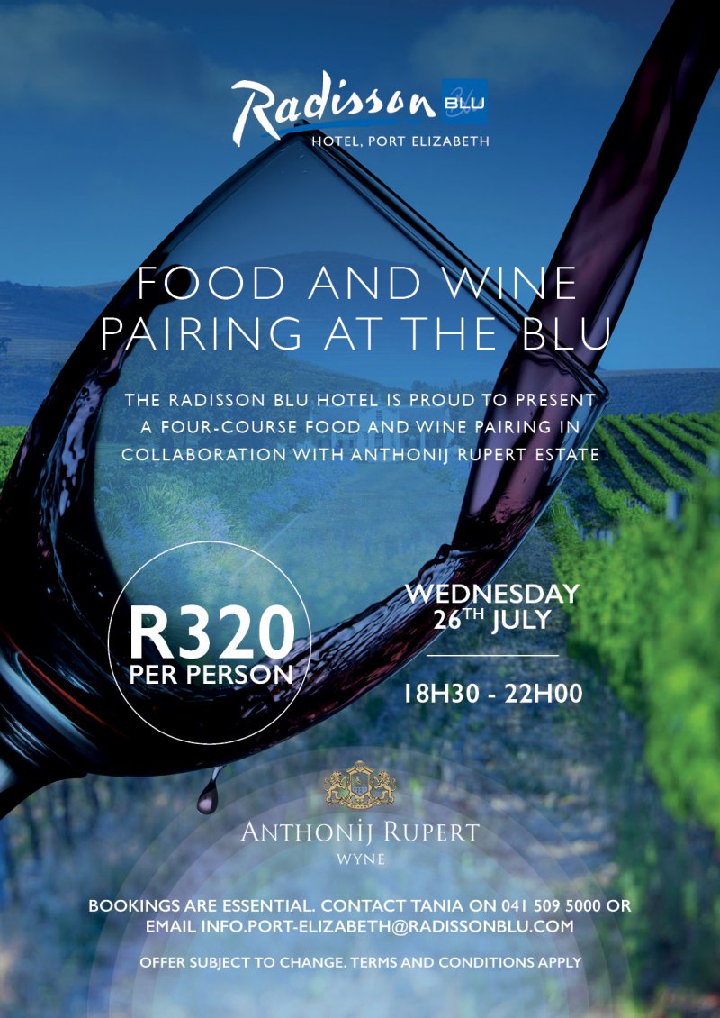 Anthonij Rupert Estate Food & Wine Pairing