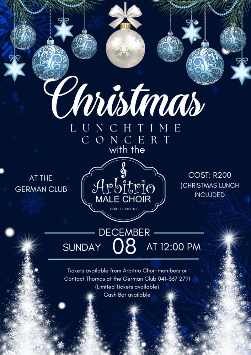 Christmas Lunchtime Concert with Arbitrio Male Choir