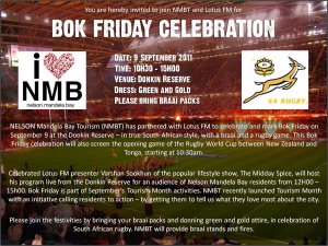 Bok Friday Braai