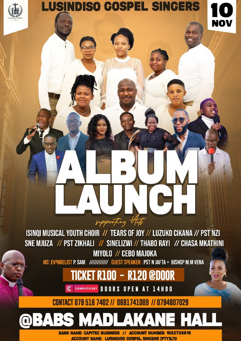 LUSINDISO GOSPEL SINGERS ALBUM LAUNCH