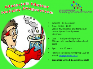 Materials Matter Holiday Programmes