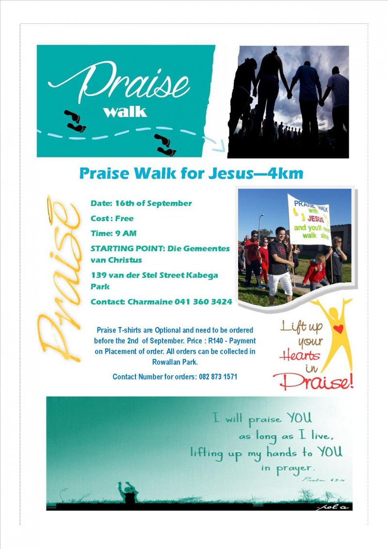 Praise and Prayer walk