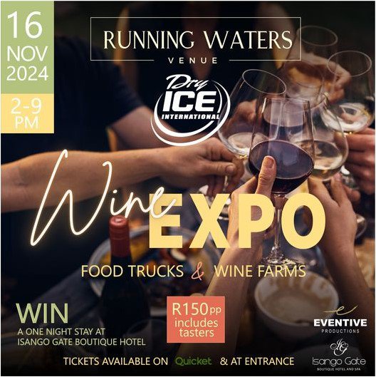 Running Waters Dry Ice International Wine Expo!