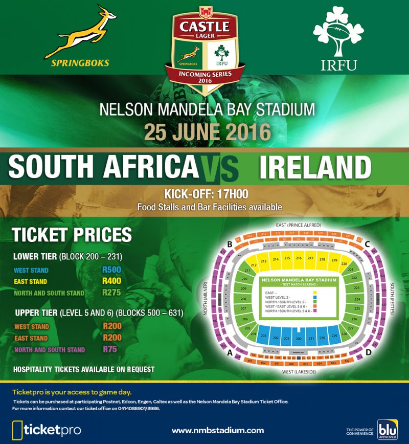 South Africa vs. Ireland Rugby Test