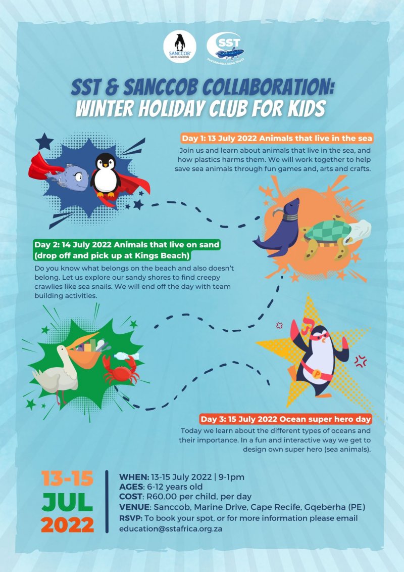 SST & SANCCOB Collaboration: Winter Holiday Club for Kids