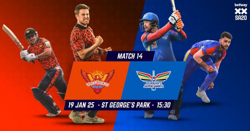 Sunrisers Eastern Cape vs Durbans Super Giants