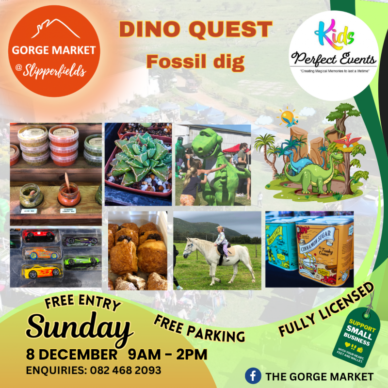 The December Gorge market & Dino Quest