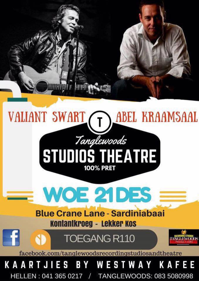 Valiant Swart en Abel Kraamsaal